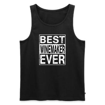 Best Winemaker Ever Winemaker Gift - Men's Premium Organic Tank Top - black - Front - AI Model Male 178 light (178cm)