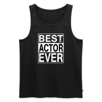 Bester Schauspieler aller Zeiten Geschenk - Männer Premium Bio Tank Top - Schwarz - Vorne - Michal (187cm)
