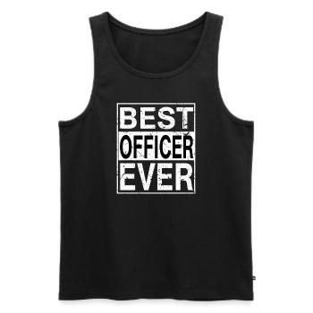 Bestes Offiziersgeschenk aller Zeiten - Männer Premium Bio Tank Top - Schwarz - Vorne - AI Model Male 178 light (178cm)