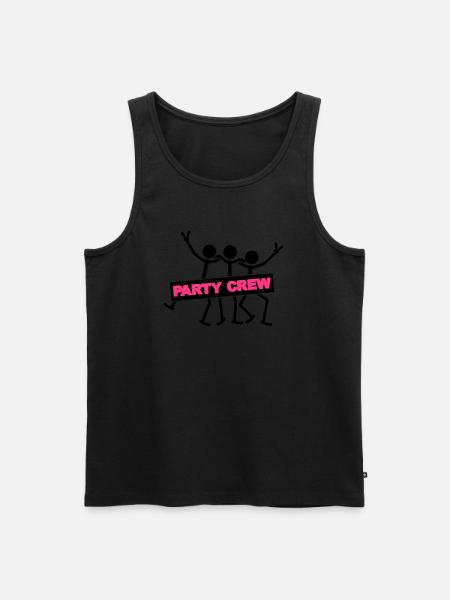 Party Crew Team - Men's Premium Organic Tank Top - black