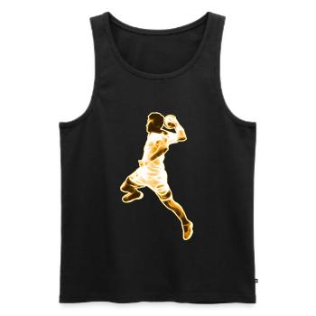 Handball Handballer - Design - Débardeur bio Premium Homme - noir - Devant - AI Model Male 178 light (178cm)