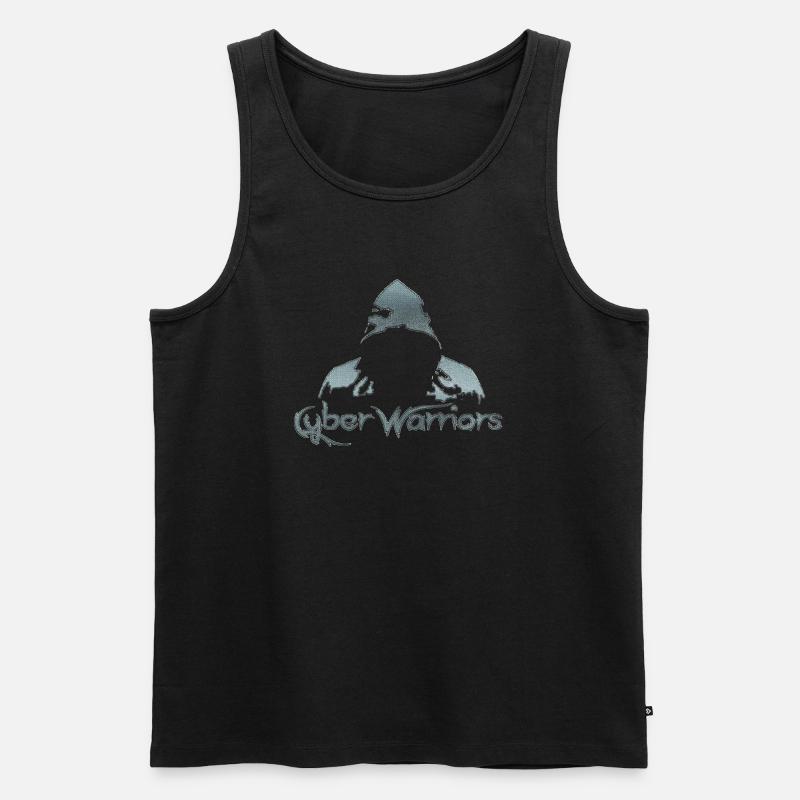 Hacking hacker hacker computer cybersecurity - Men's Premium Organic Tank Top - black