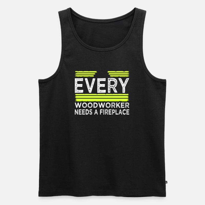 cabinetmaker tools cutter forestry - Männer Premium Bio Tank Top - Schwarz