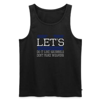 peace for paris pride gift idea humor - Men's Premium Organic Tank Top - black - Front - AI Model Male 178 light (178cm)