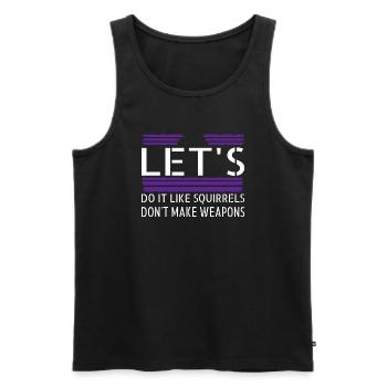 counterculture family hippy peace symbol anti war - Men's Premium Organic Tank Top - black - Front - AI Model Male 178 light (178cm)