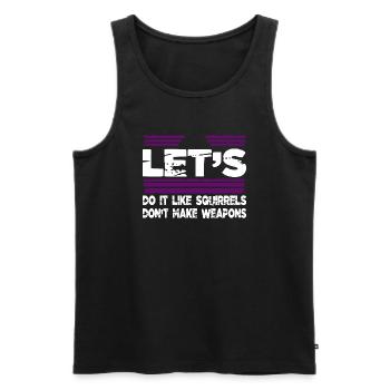 present fun 1960s birthday present funny quote - Men's Premium Organic Tank Top - black - Front - Michal (187cm)