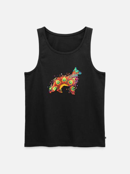 GERMAN SHEPHERD Deutscher Schäferhund - Männer Premium Bio Tank Top - Schwarz