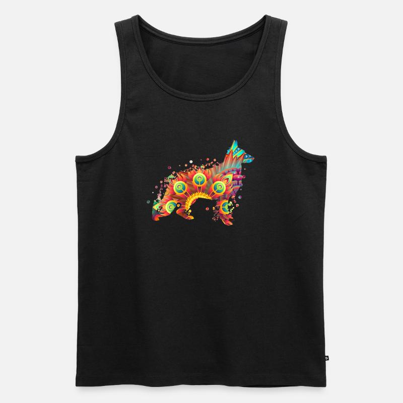 GERMAN SHEPHERD Deutscher Schäferhund - Männer Premium Bio Tank Top - Schwarz