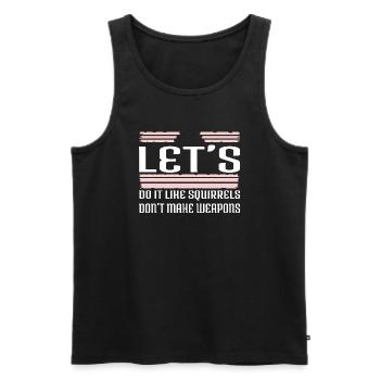 global peace peace movement counterculture fun - Männer Premium Bio Tank Top - Schwarz - Vorne - Michal (187cm)