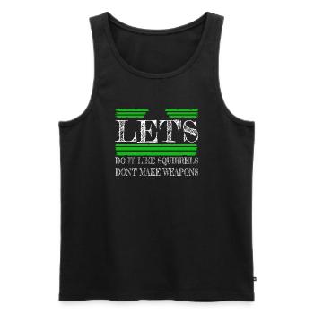 funny quote heart cool pride counterculture - Männer Premium Bio Tank Top - Schwarz - Vorne - AI Model Male 178 light (178cm)