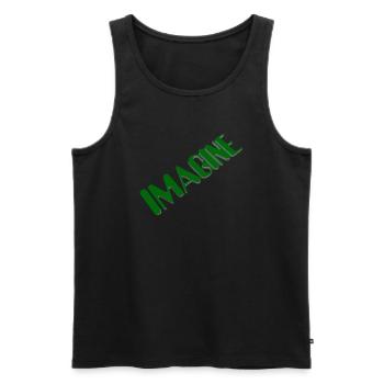Imagine! - Men's Premium Organic Tank Top - black - Front - AI Model Male 178 light (178cm)
