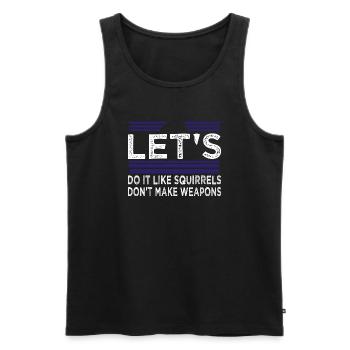 quote bday flower power joke jokes heart child - Männer Premium Bio Tank Top - Schwarz - Vorne - Michal (187cm)
