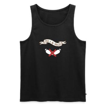 Heid is ma wurscht - Men's Premium Organic Tank Top - black - Front - AI Model Male 178 light (178cm)