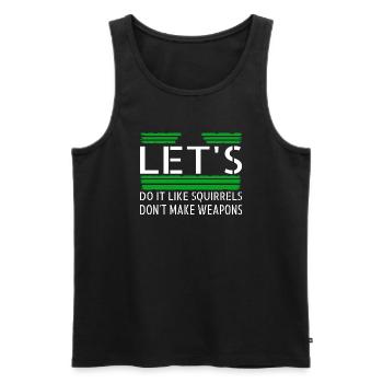 hippie festival present peace for paris green - Men's Premium Organic Tank Top - black - Front - AI Model Male 178 light (178cm)