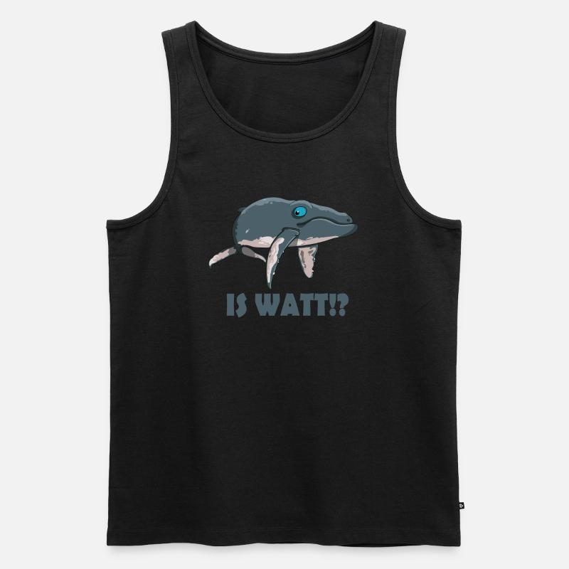 Is Watt!? - Männer Premium Bio Tank Top - Schwarz