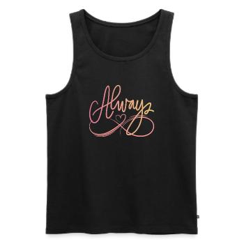 ALWAYS - Men's Premium Organic Tank Top - black - Front - AI Model Male 178 light (178cm)