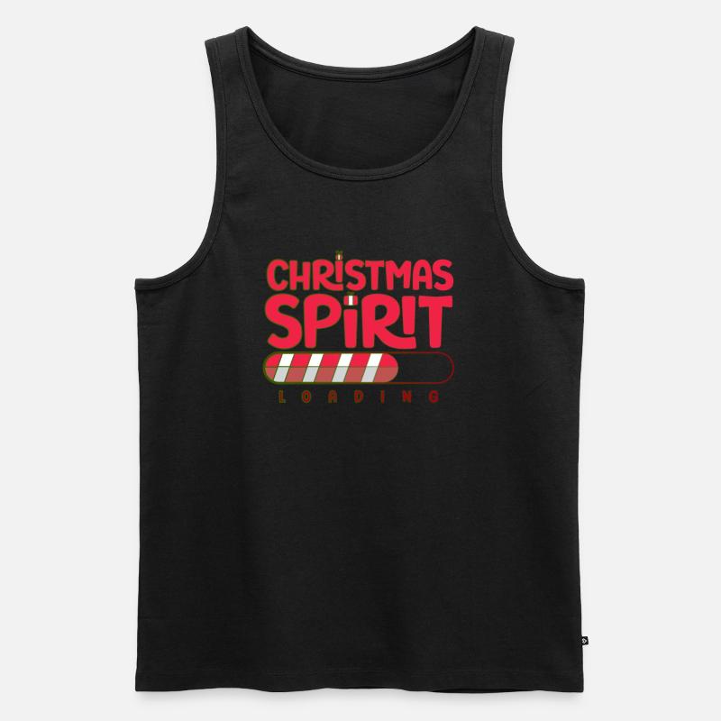 Christmas spirit loading - Männer Premium Bio Tank Top - Schwarz
