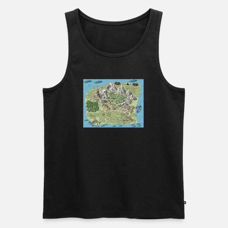 Herbivera - Men's Premium Organic Tank Top - black