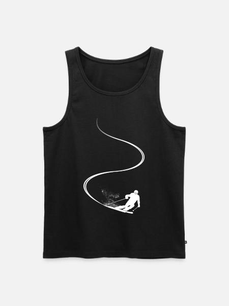 Skibane, afterski, vintersport, skiferie - Herre Premium økologisk tanktop - sort