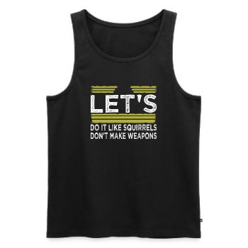 bird peace movement awesome hippie green - Männer Premium Bio Tank Top - Schwarz - Vorne - AI Model Male 178 light (178cm)