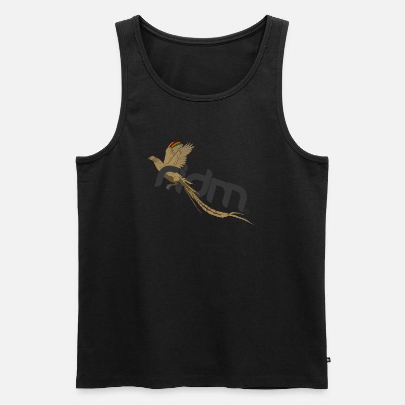 ridm rasta pheasant - Männer Premium Bio Tank Top - Schwarz
