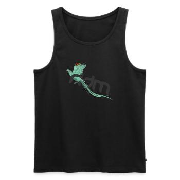ridm rasta pheasant - Männer Premium Bio Tank Top - Schwarz - Vorne - Michal (187cm)