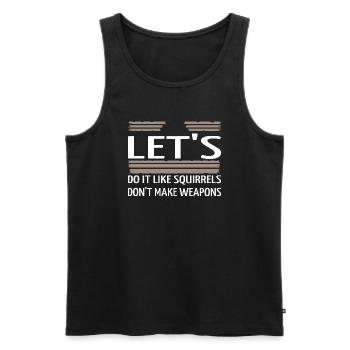 1960s fun birthday funny sayings dove of peace - Männer Premium Bio Tank Top - Schwarz - Vorne - Michal (187cm)