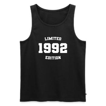 Édition limitée 1992 - Débardeur bio Premium Homme - noir - Devant - Michal (187cm)