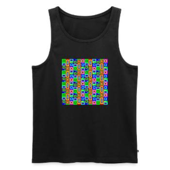 My Last Words - Men's Premium Organic Tank Top - black - Front - Michal (187cm)