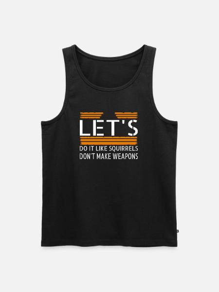 counterculture gift idea statement sayings - Men's Premium Organic Tank Top - black