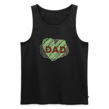 Dad - Männer Premium Bio Tank Top - Schwarz - Vorne - AI Model Male 178 light (178cm)