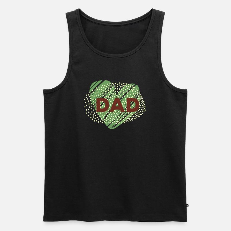 Dad - Männer Premium Bio Tank Top - Schwarz
