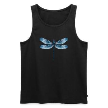 dragonfly - Débardeur bio Premium Homme - noir - Devant - Michal (187cm)