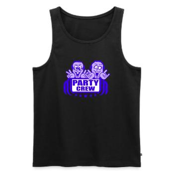 Party Crew 2 DJ Fun Club Metal Friends Two Team - Men's Premium Organic Tank Top - black - Front - Michal (187cm)