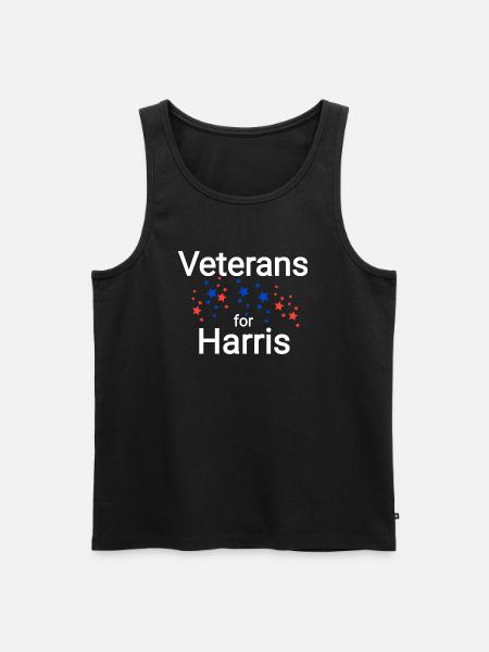 Veteran for Kamala Harris - Men's Premium Organic Tank Top - black