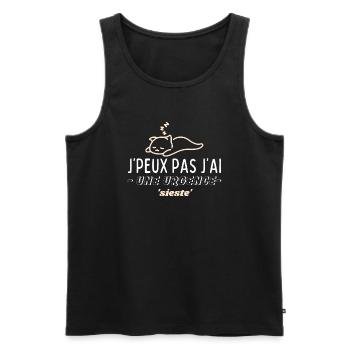 Ich kann nicht, ich habe einen 'Nickerchen'-Notfall - Männer Premium Bio Tank Top - Schwarz - Vorne - AI Model Male 178 light (178cm)