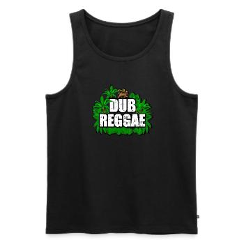 Reggae Dub - Männer Premium Bio Tank Top - Schwarz - Vorne - AI Model Male 178 light (178cm)