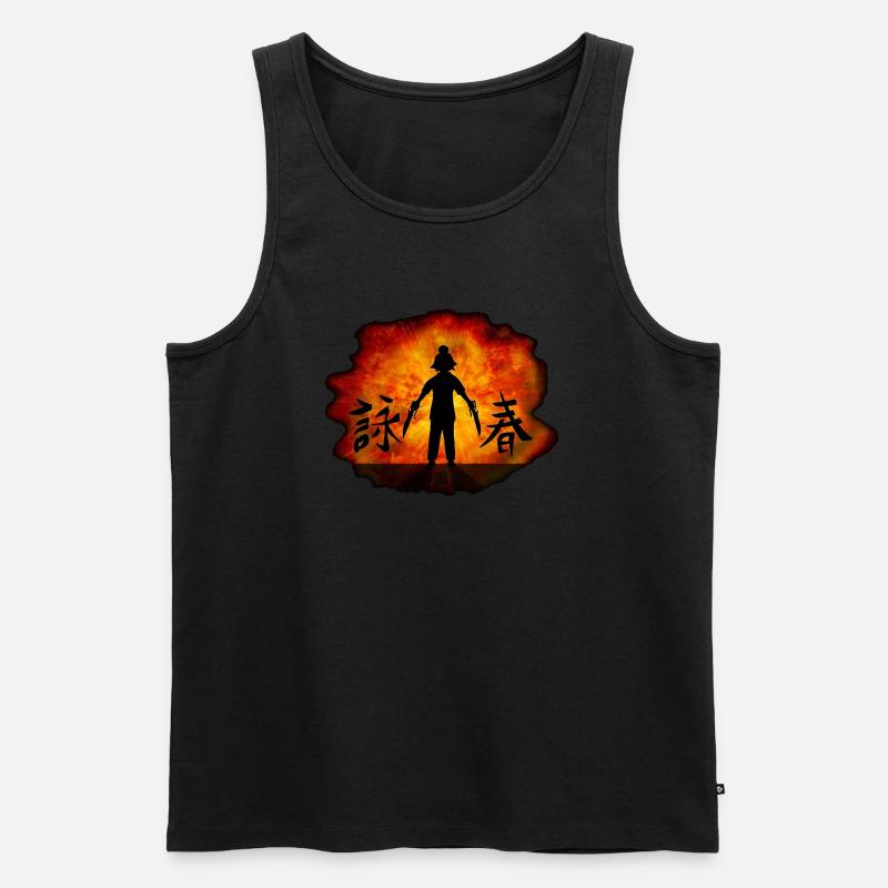 explosion - Männer Premium Bio Tank Top - Schwarz
