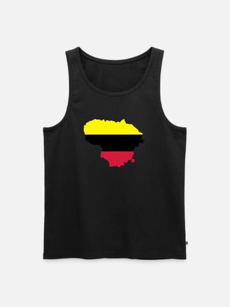 Litauen - Männer Premium Bio Tank Top - Schwarz