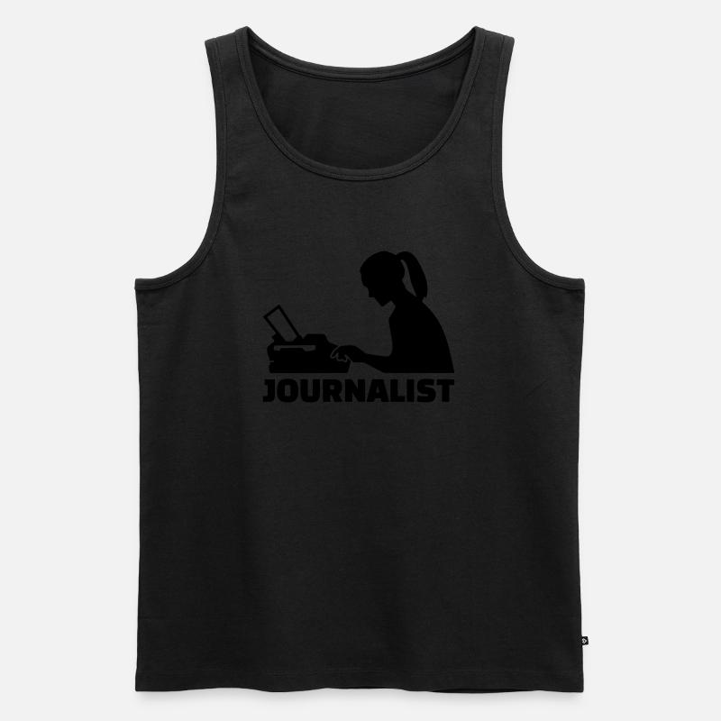 Journalistin - Männer Premium Bio Tank Top - Schwarz
