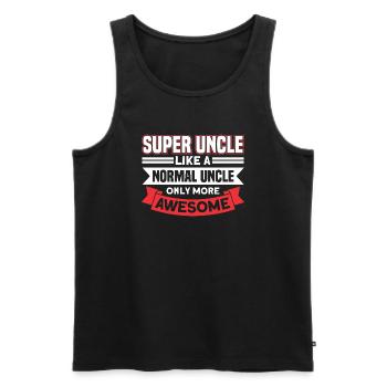 Uncle Brother Uncle Gift - Men's Premium Organic Tank Top - black - Front - AI Model Male 178 light (178cm)