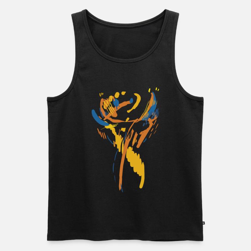kunst - Männer Premium Bio Tank Top - Schwarz
