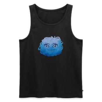 Little Pelota Monster n°11 – blue - Men's Premium Organic Tank Top - black - Front - AI Model Male 178 light (178cm)