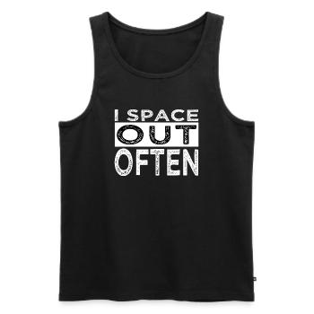 Gift Joke Planets Astrology Space Travel - Men's Premium Organic Tank Top - black - Front - Michal (187cm)