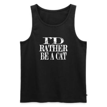 Persian Cat Birthday Present Idea Cats Funny Quote - Men's Premium Organic Tank Top - black - Front - AI Model Male 178 light (178cm)