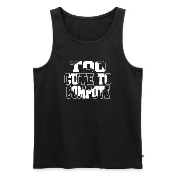 birthday present idea but i do hacking code - Men's Premium Organic Tank Top - black - Front - Michal (187cm)