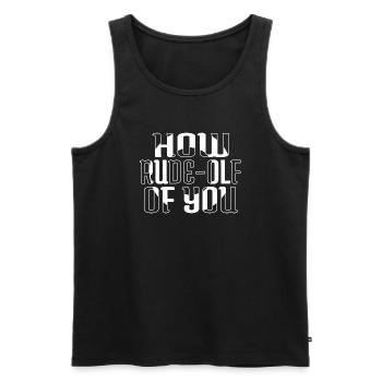 computer dinosaur fan birthday present idea - Männer Premium Bio Tank Top - Schwarz - Vorne - Michal (187cm)