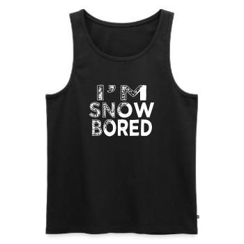 jokes quote beach under the tree present idea - Männer Premium Bio Tank Top - Schwarz - Vorne - Michal (187cm)