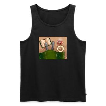 Perfekter Tag - Männer Premium Bio Tank Top - Schwarz - Vorne - Michal (187cm)