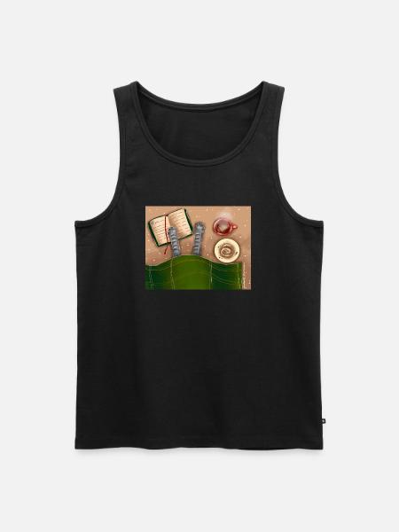 Perfect day - Men's Premium Organic Tank Top - black